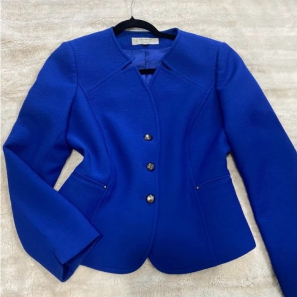 Tahari Cobalt Blue Women's Suit Jacket